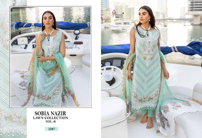 Shree Sobia Nazir Lawn 8 Fancy New Exclusive Wear Pakistani Salwar Kameez Collection